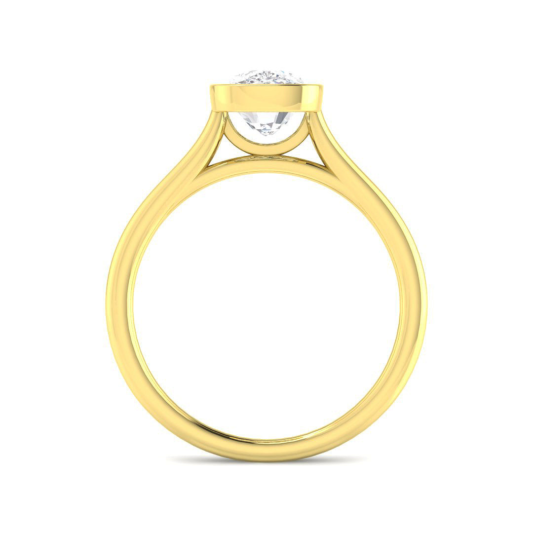 9ct Yellow Gold 2.04ct E VS2 Laboratory Grown CVD Ring