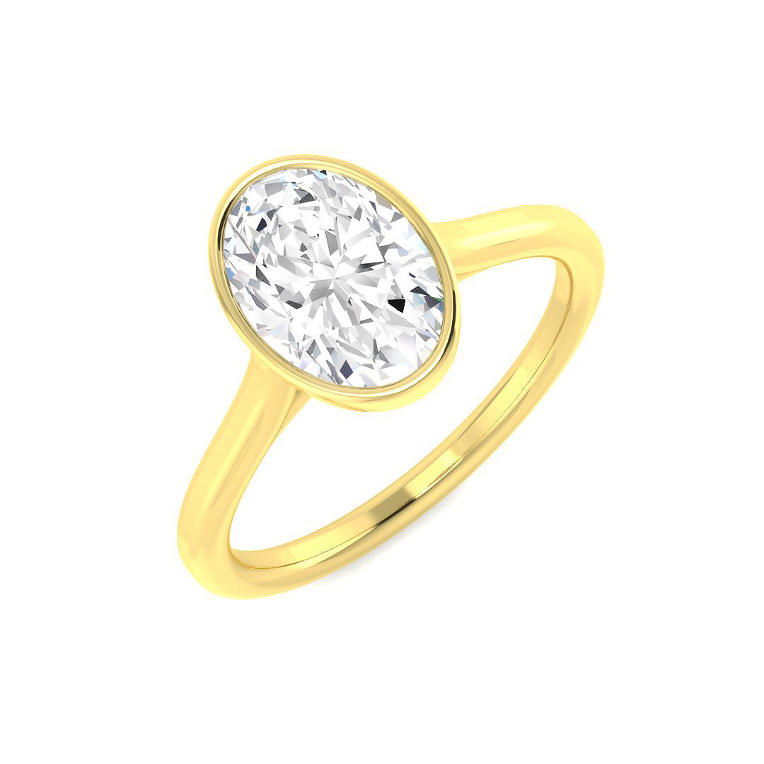 9ct Yellow Gold 1.53ct E VS1 Laboratory Grown CVD Ring