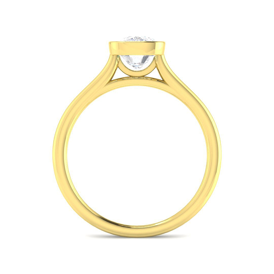 9ct Yellow Gold 1.51ct D VS2 Laboratory Grown CVD Ring