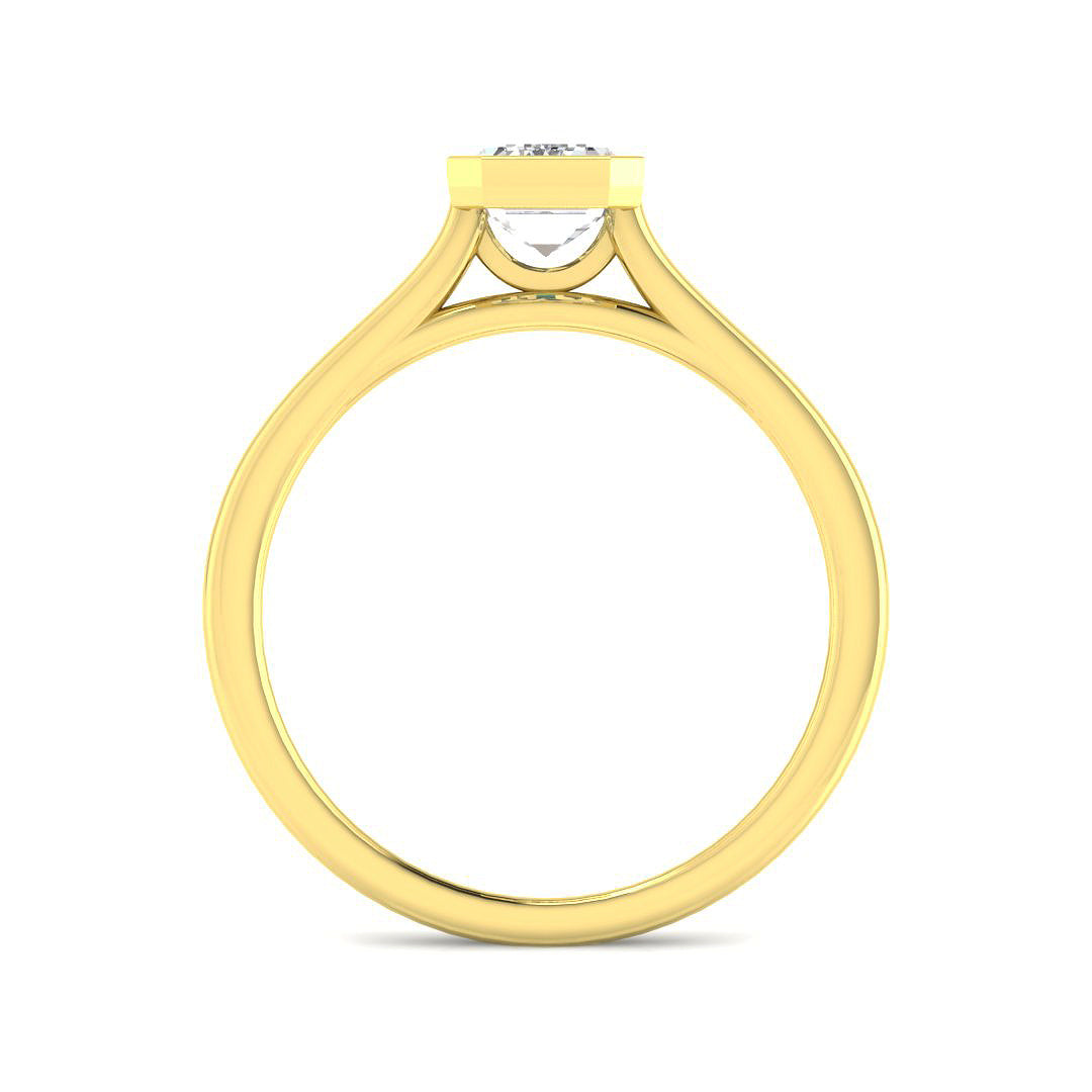 9ct Yellow Gold 1.00ct E VS2 Laboratory Grown CVD Ring