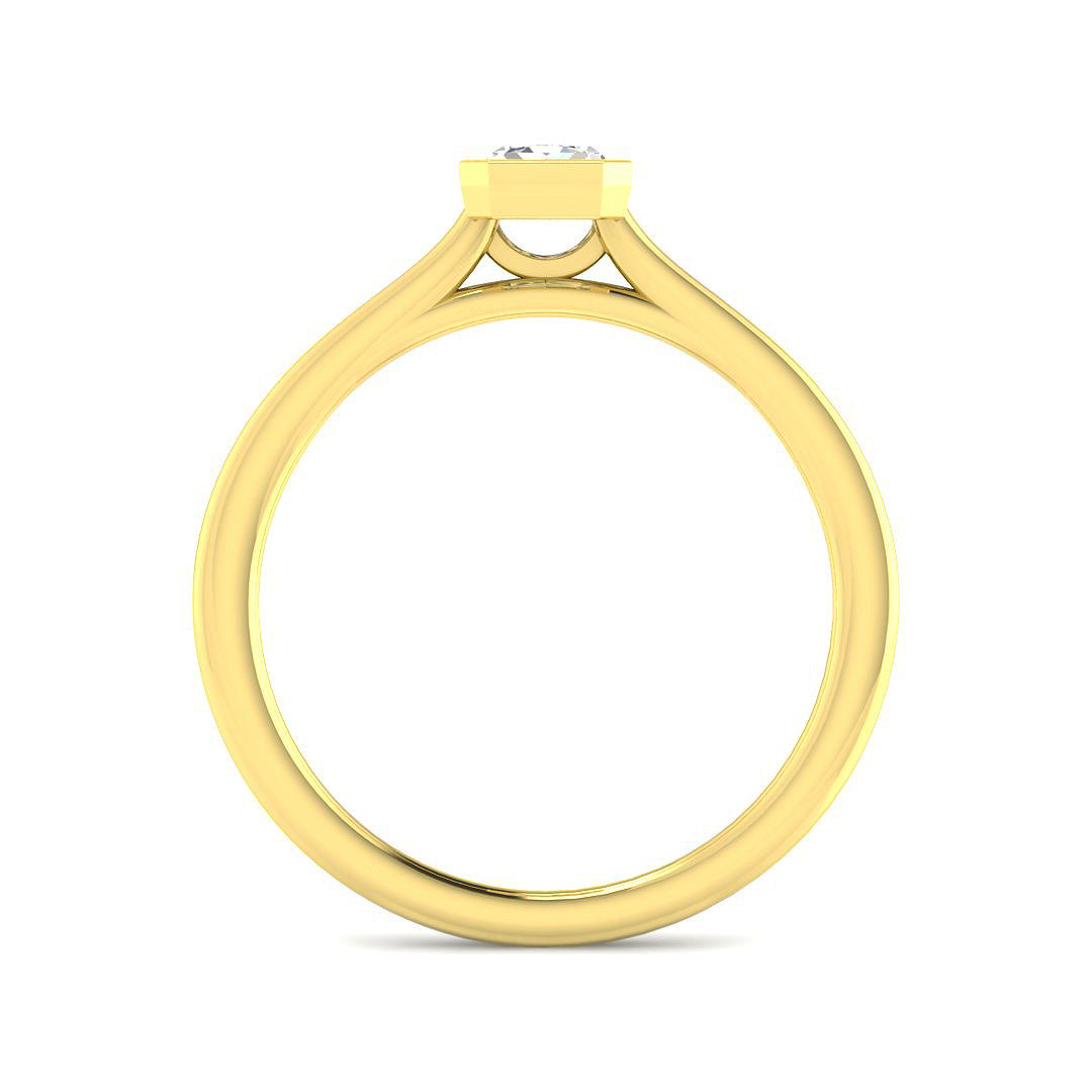 9ct Yellow Gold 0.50ct Laboratory Grown CVD Ring