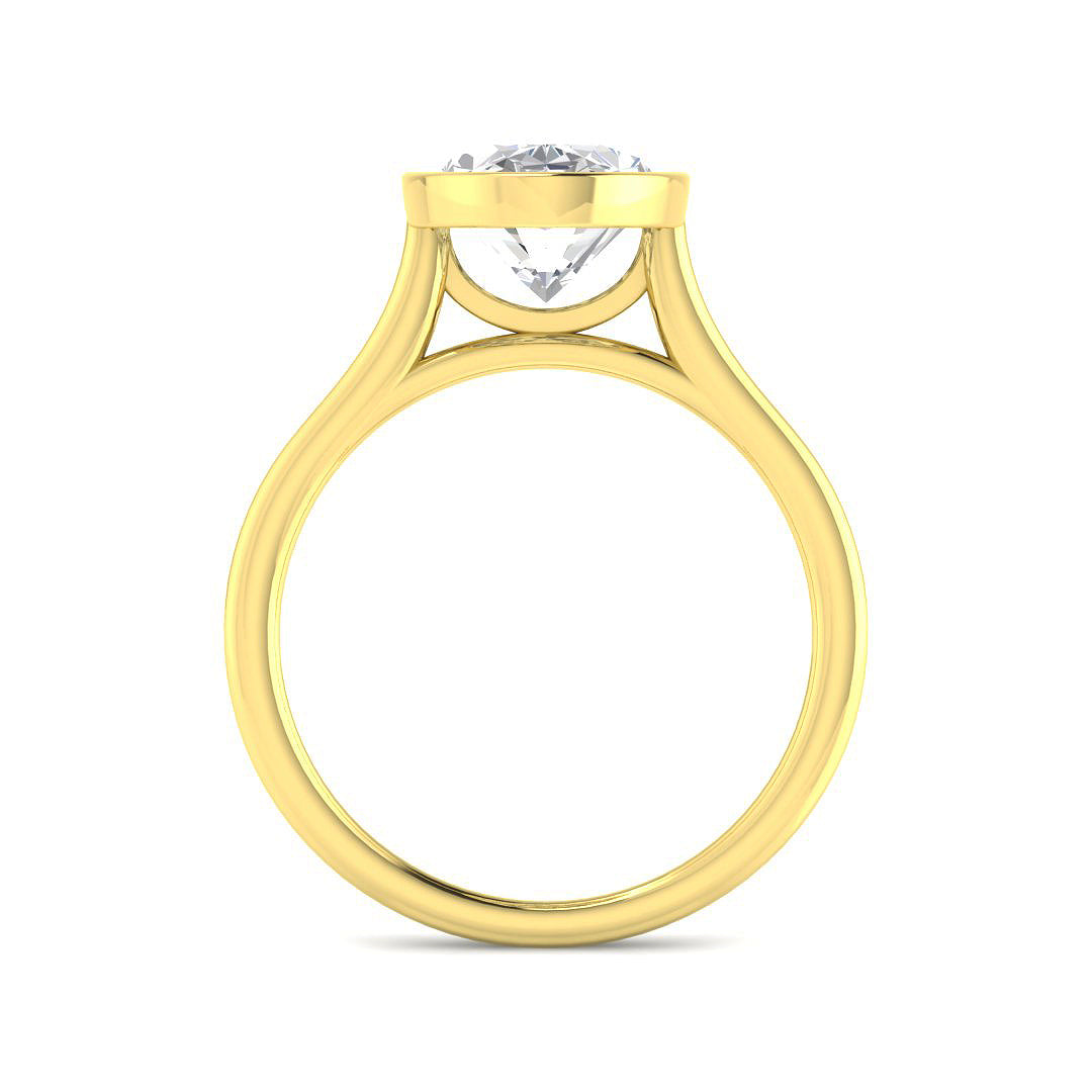 9ct Yellow Gold 3.01ct E VS2 Laboratory Grown CVD Ring