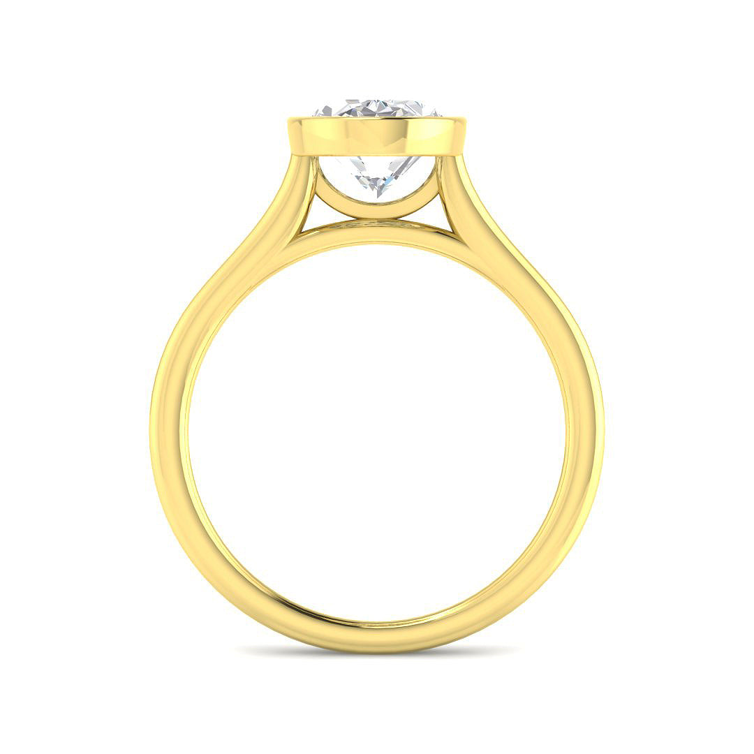 9ct Yellow Gold 2.01ct E VS2 Laboratory Grown CVD Ring