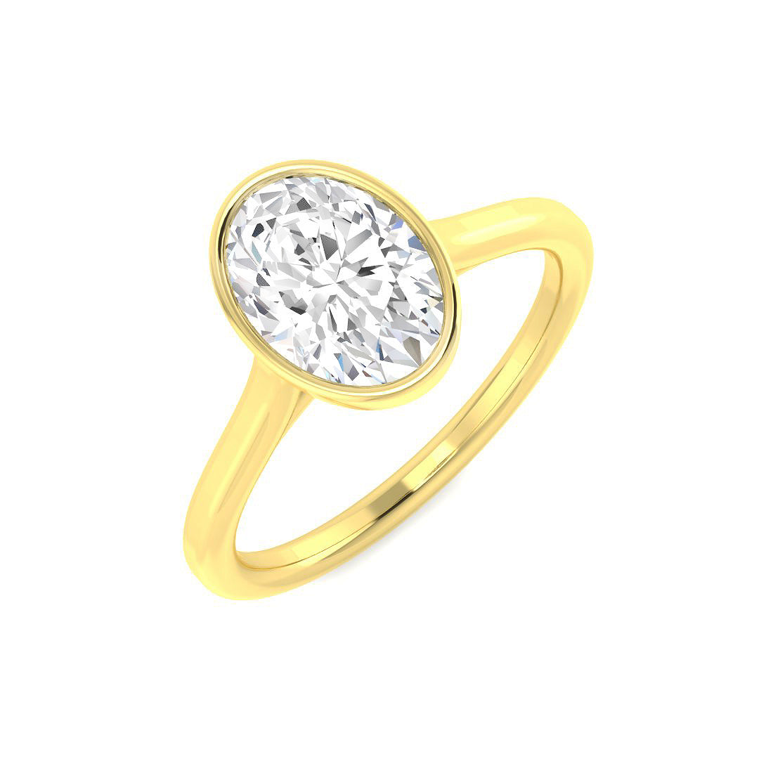 9ct Yellow Gold 1.53ct E VS1 Laboratory Grown CVD Ring