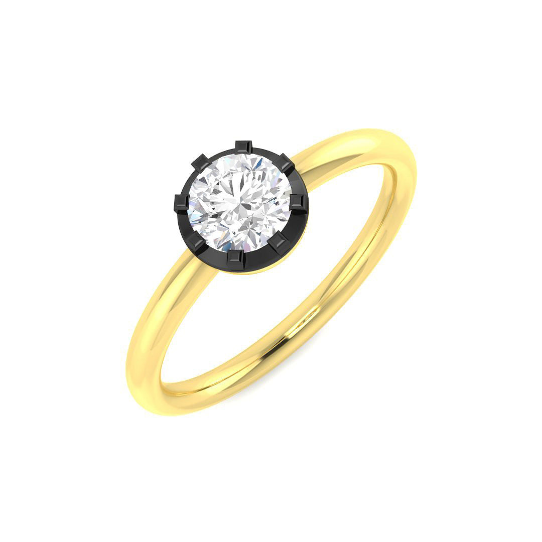 9ct Yellow Gold 0.51ct Laboratory Grown CVD Ring