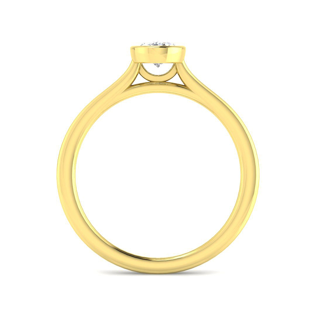 9ct Yellow Gold 0.53ct Laboratory Grown CVD Ring