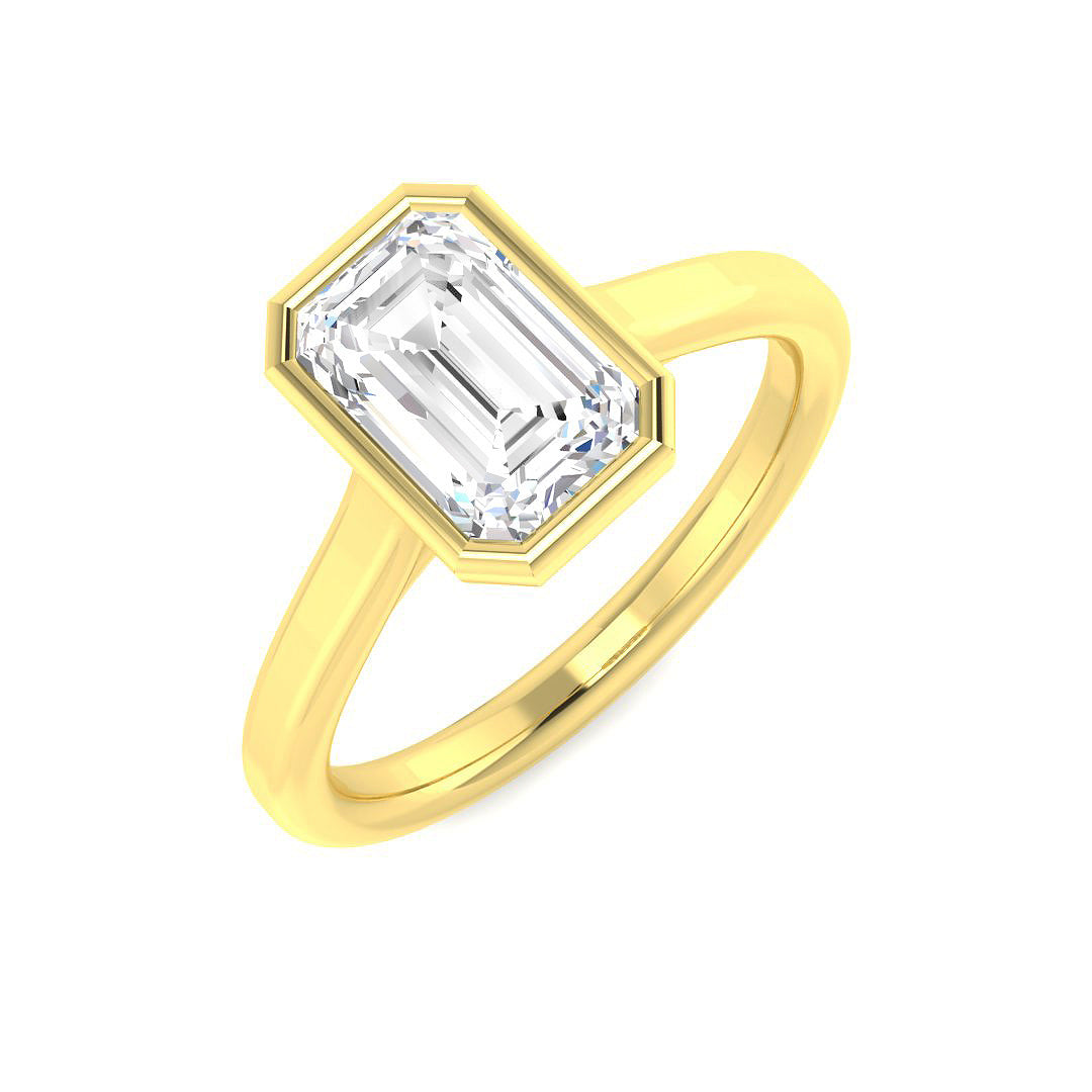 9ct Yellow Gold 1.50ct D VS2 Laboratory Grown CVD Ring