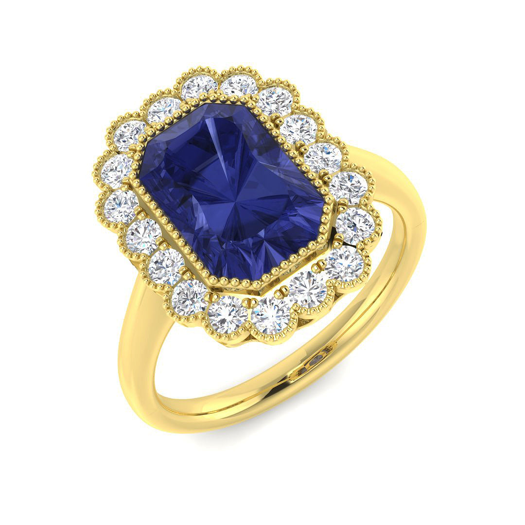 9ct Yellow Gold 4.66ct Tanzanite Ring