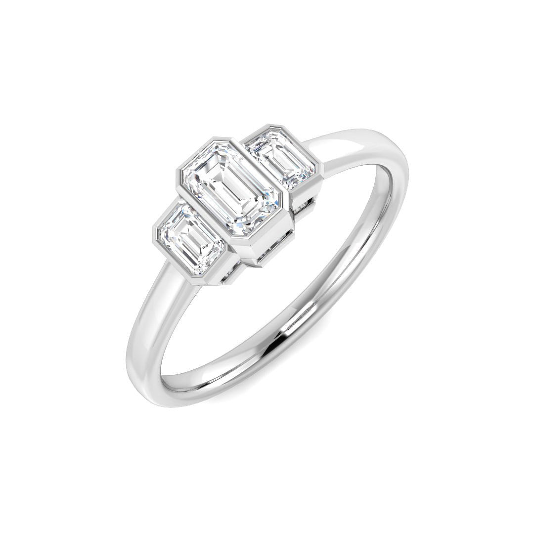 9ct White Gold 0.49ct Laboratory Grown CVD Ring