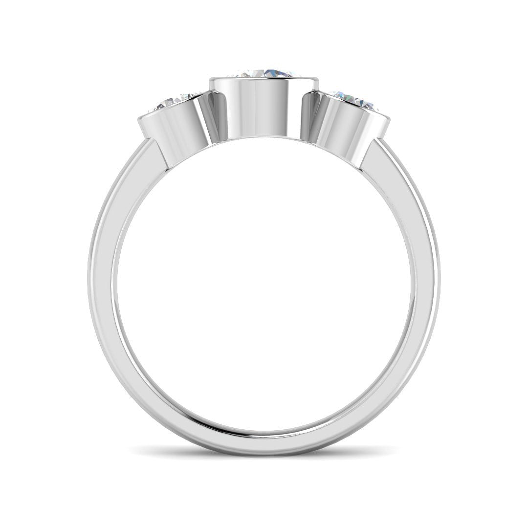 9ct White Gold 1.08ct Laboratory Grown CVD Ring