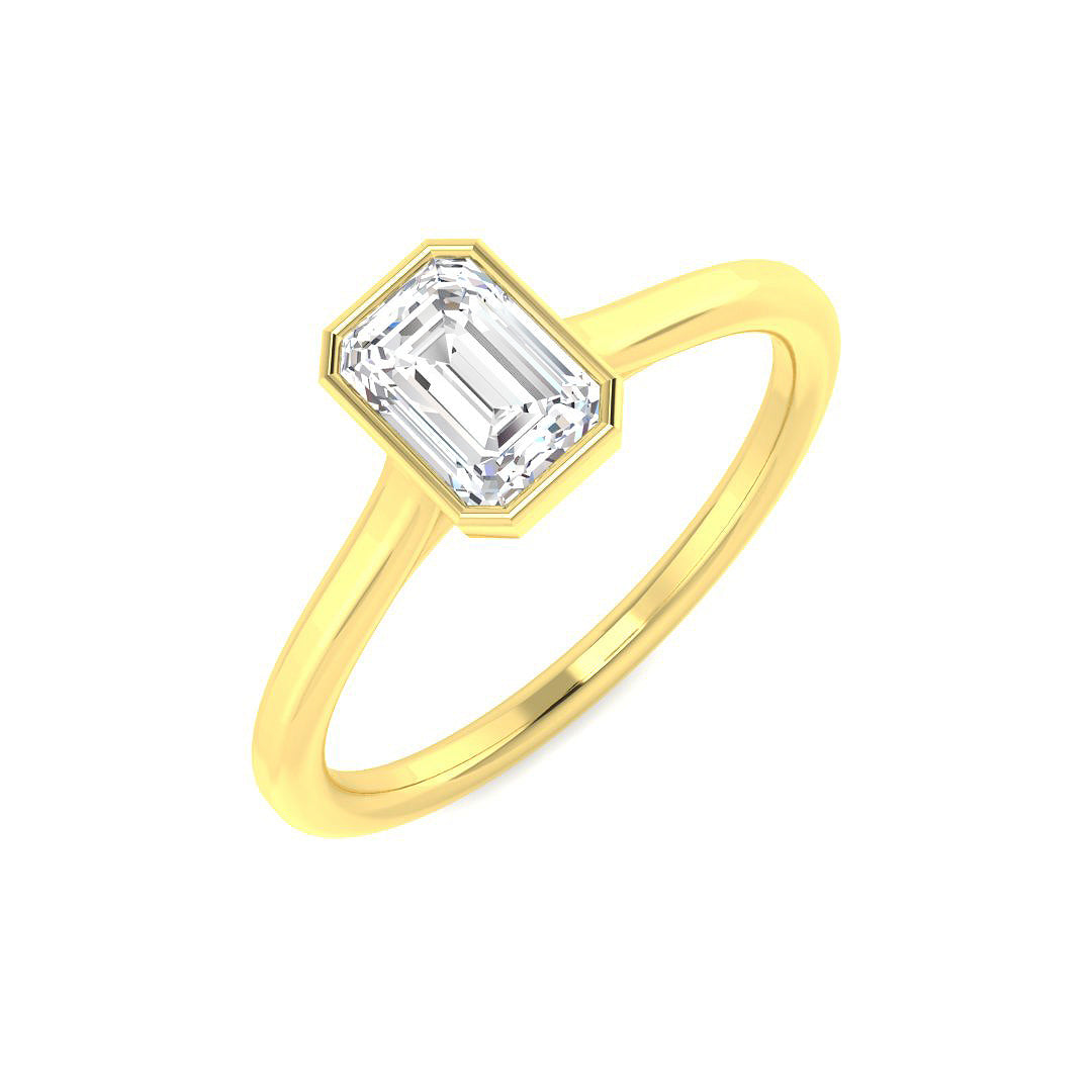 9ct Yellow Gold 0.75ct Laboratory Grown CVD Ring
