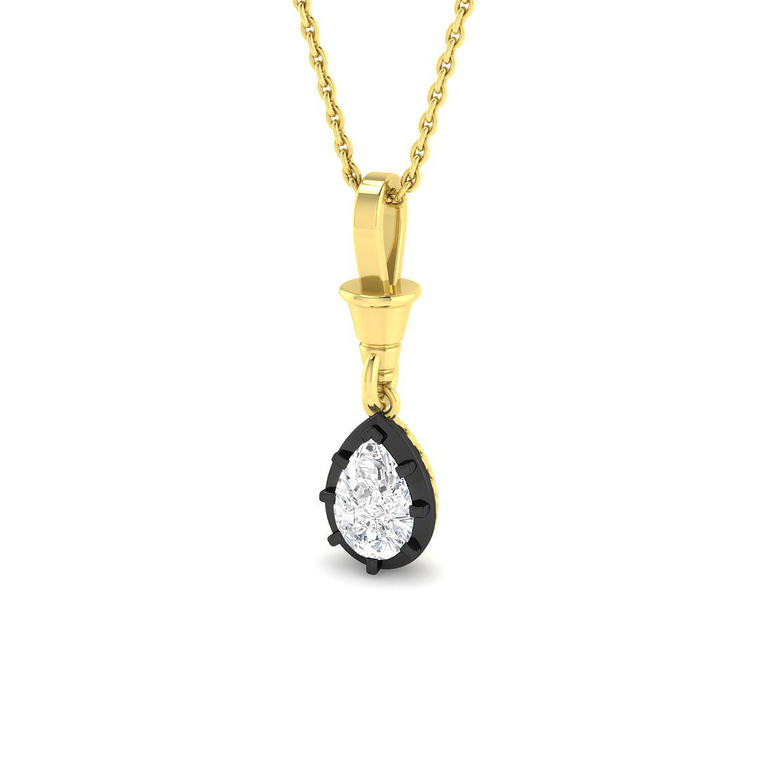 9ct Yellow Gold 0.54ct Laboratory Grown CVD Pendant