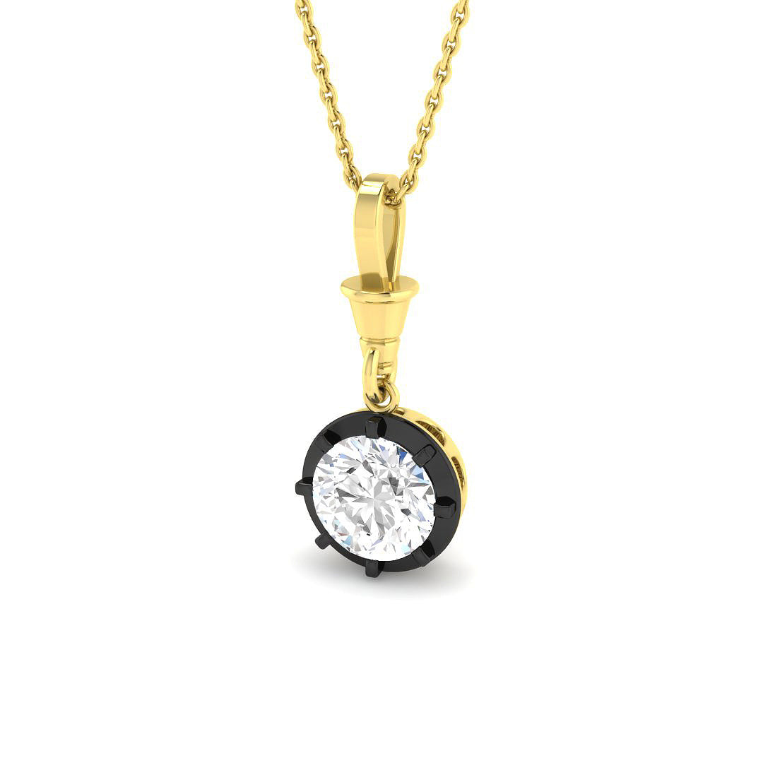 9ct Yellow Gold 1.57ct Laboratory Grown CVD Pendant