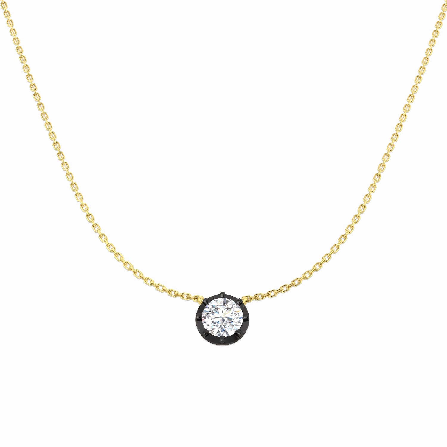 9ct Yellow Gold 0.99ct Laboratory Grown CVD Necklace