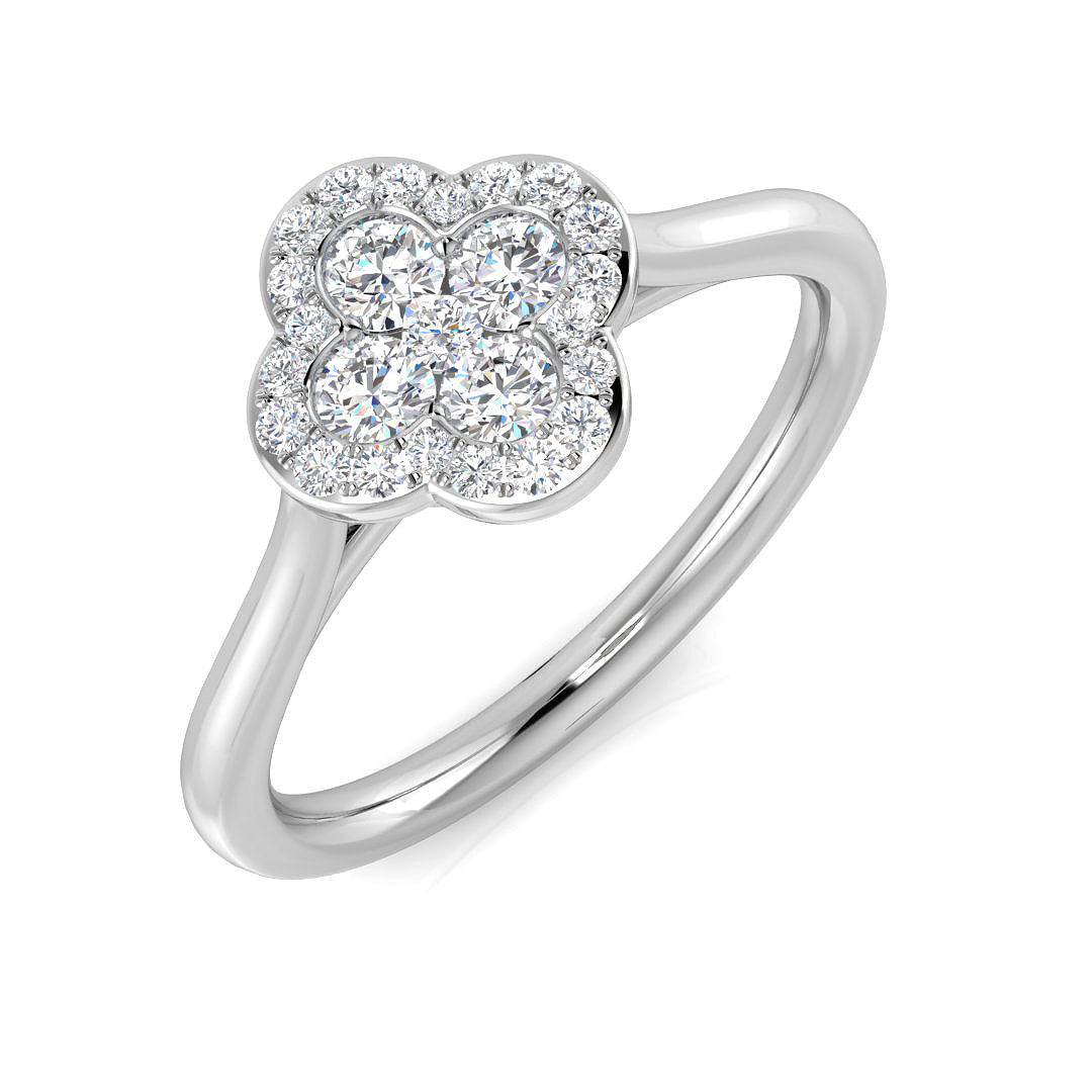Platinum 0.35ct G SI2 Diamond Ring