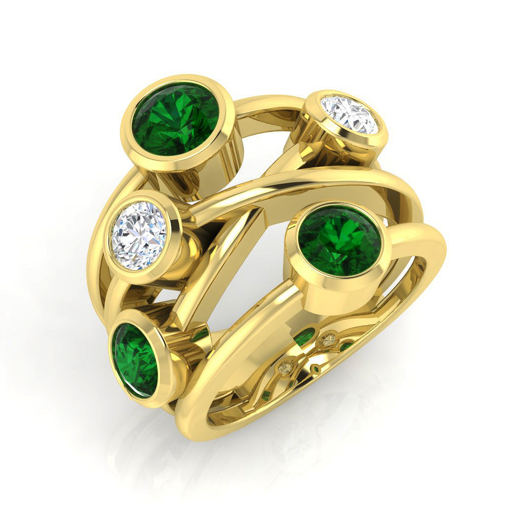 9ct Yellow Gold 2.01ct G SI2 Diamond Ring