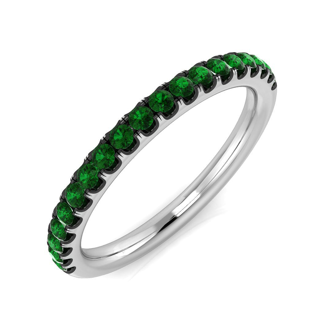 9ct White Gold 0.20ct G SI2 Emerald Ring