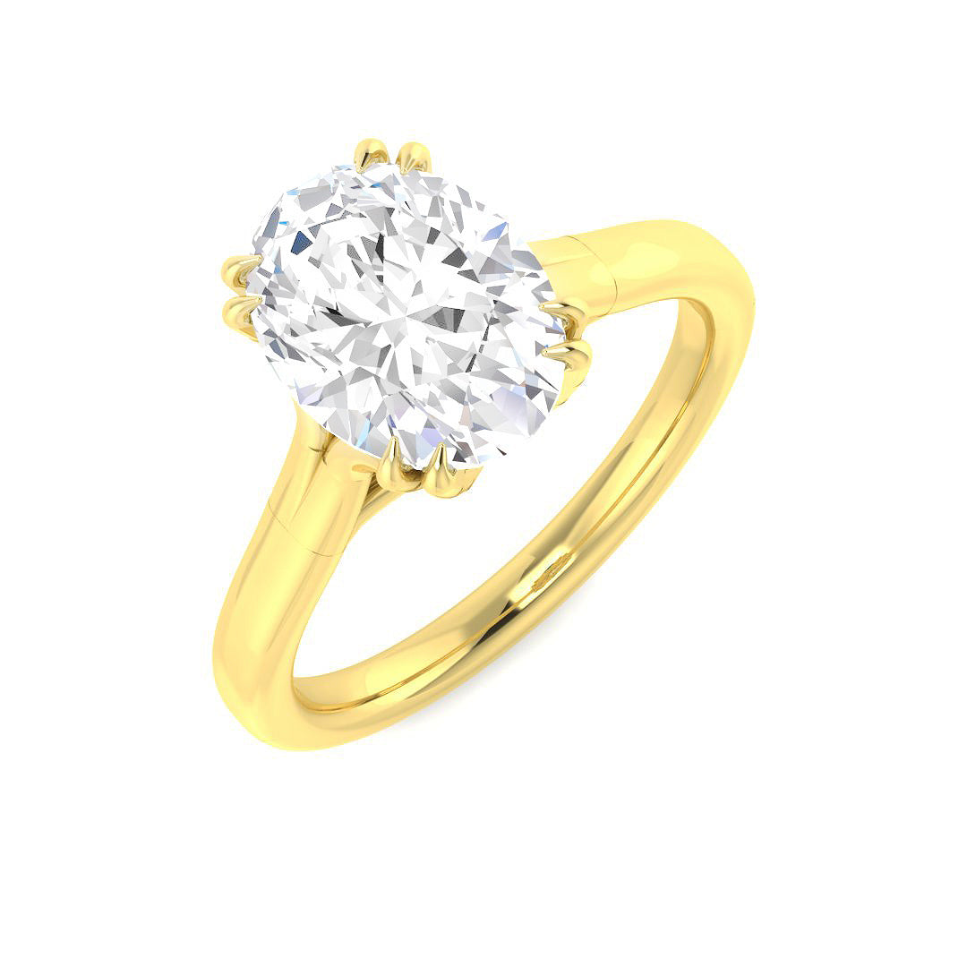 9ct Yellow Gold 2.01ct E VS2 Laboratory Grown CVD Ring