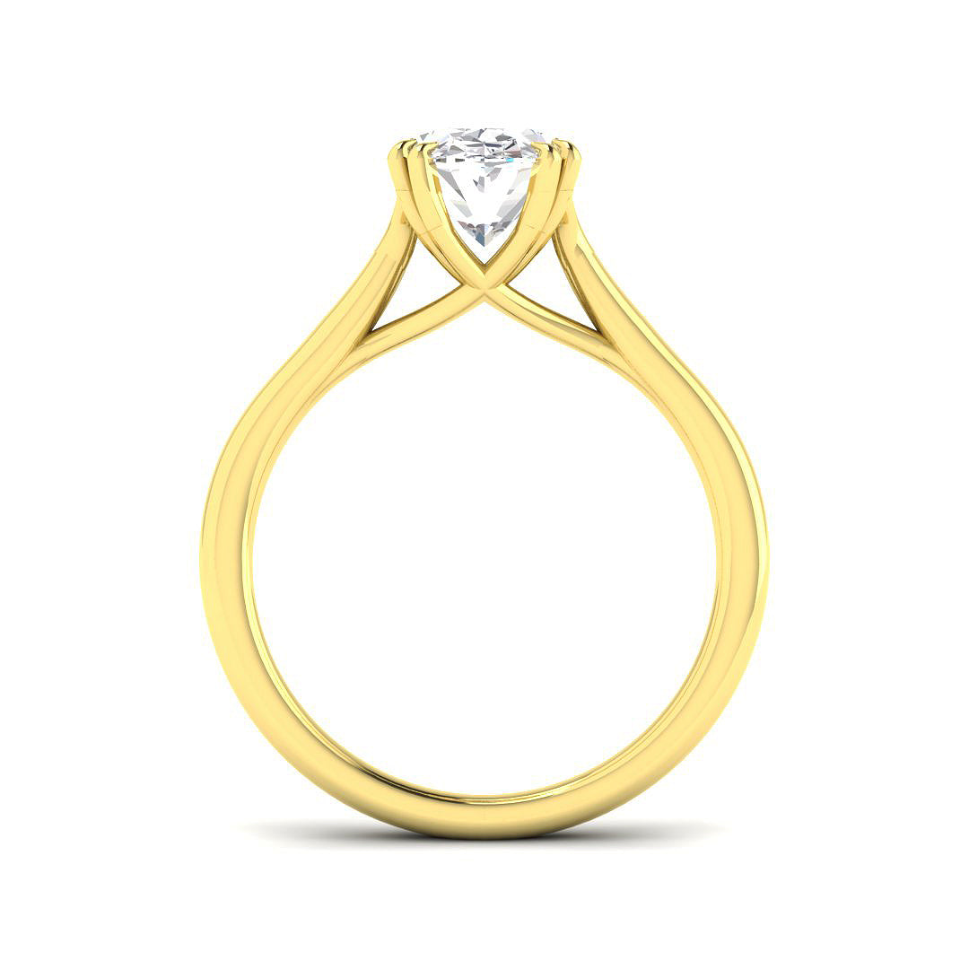 9ct Yellow Gold 2.01ct E VS2 Laboratory Grown CVD Ring