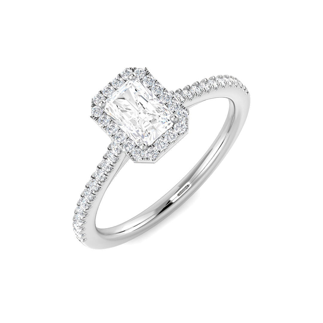 Platinum 0.65ct D SI1 Diamond Ring