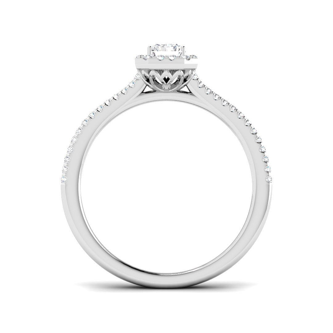 Platinum 0.50ct E SI2 Diamond Ring