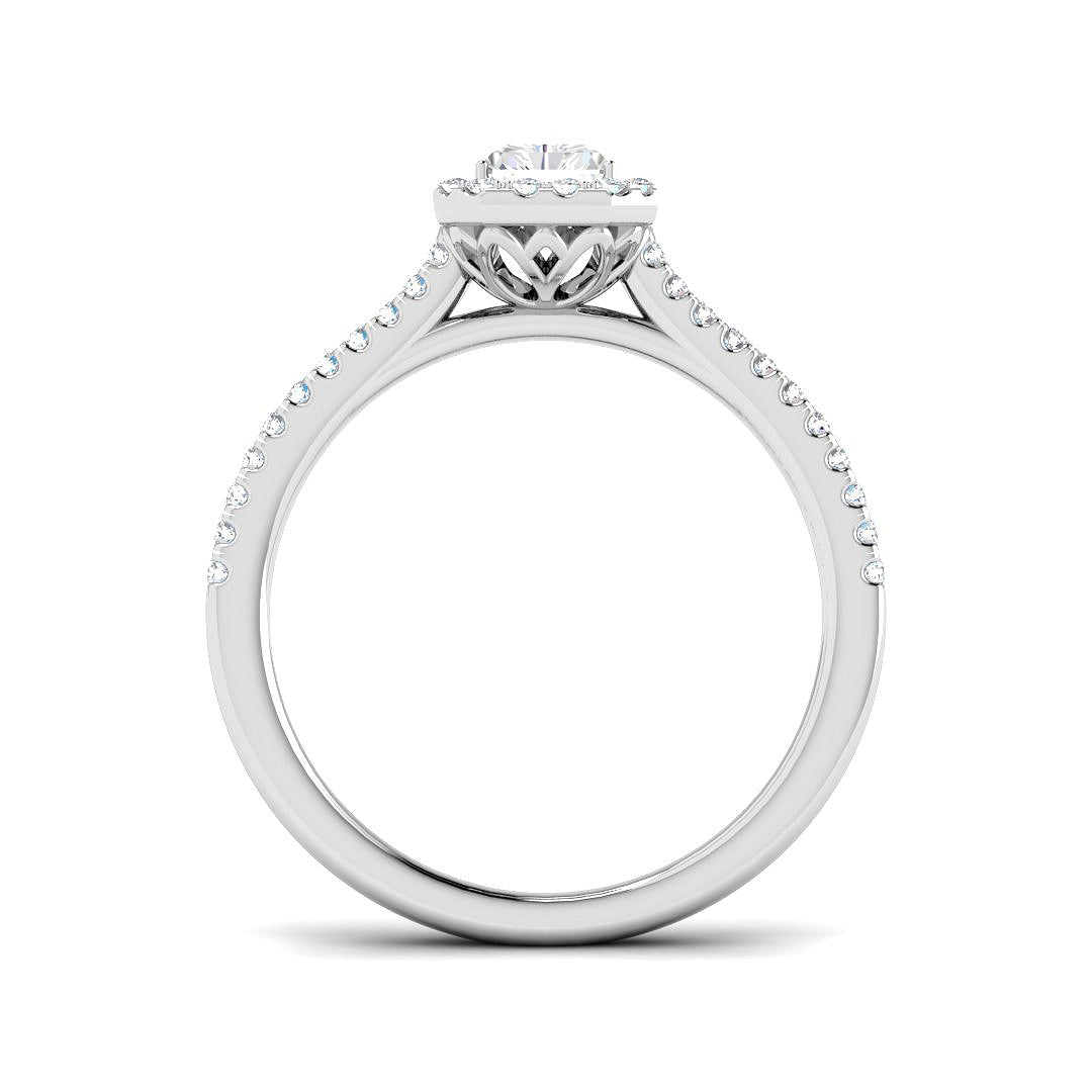 Platinum 0.85ct G SI1 Diamond Ring