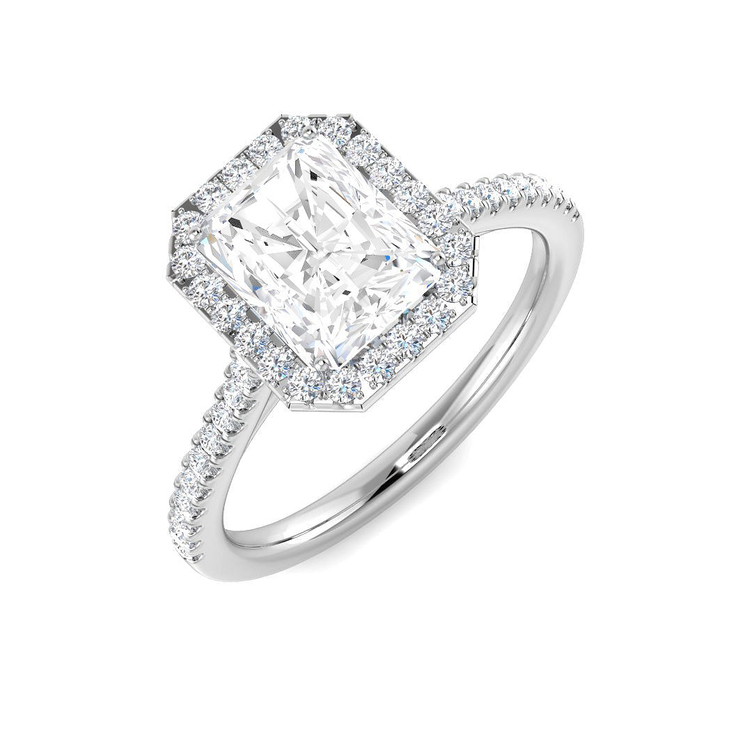 Platinum 1.76ct F SI1 Diamond Ring