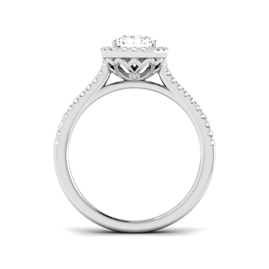 Platinum 1.76ct F SI1 Diamond Ring