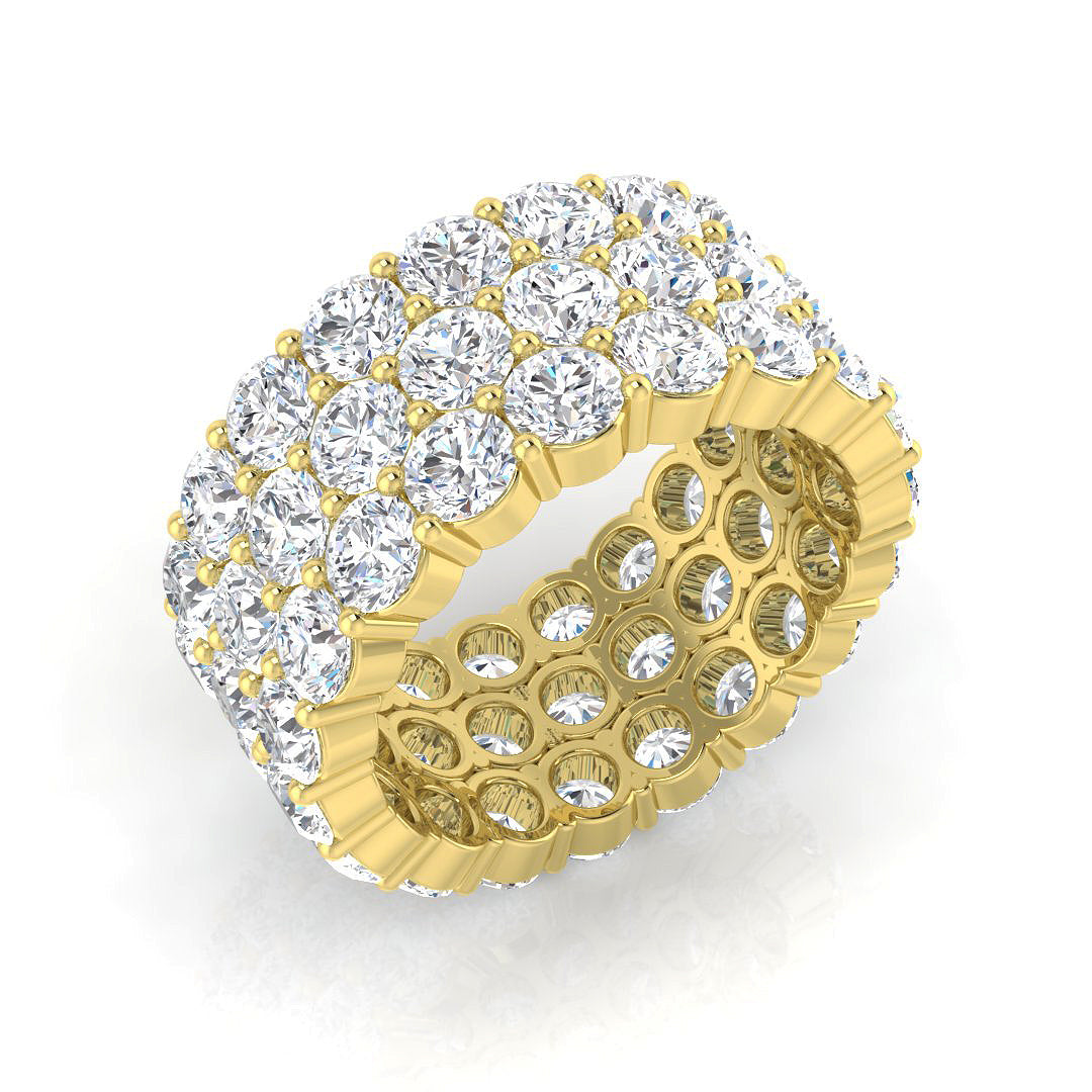 18ct Yellow Gold 8.38ct G SI1 Diamond Ring