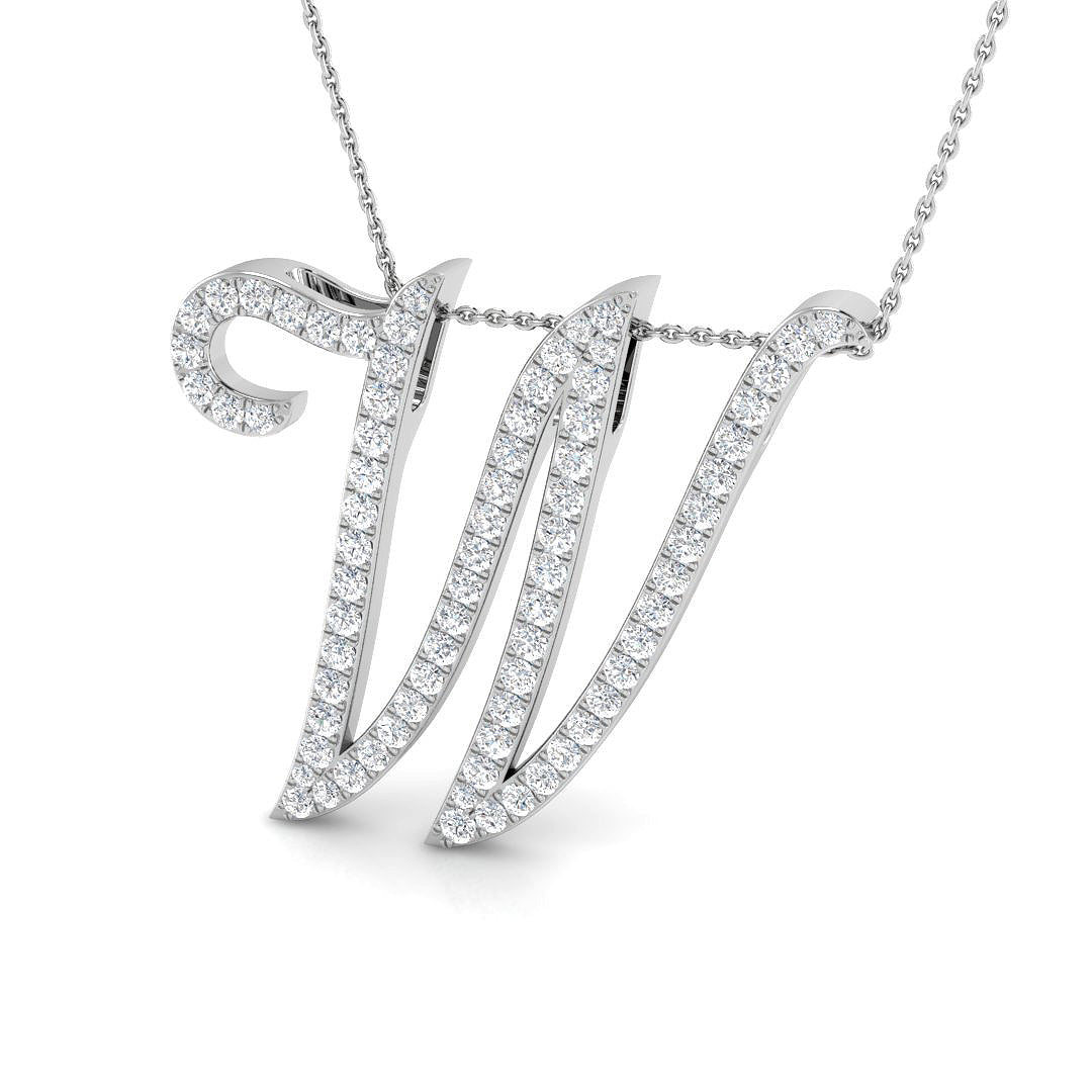 9ct White Gold 1.74ct G SI2 Diamond Pendant