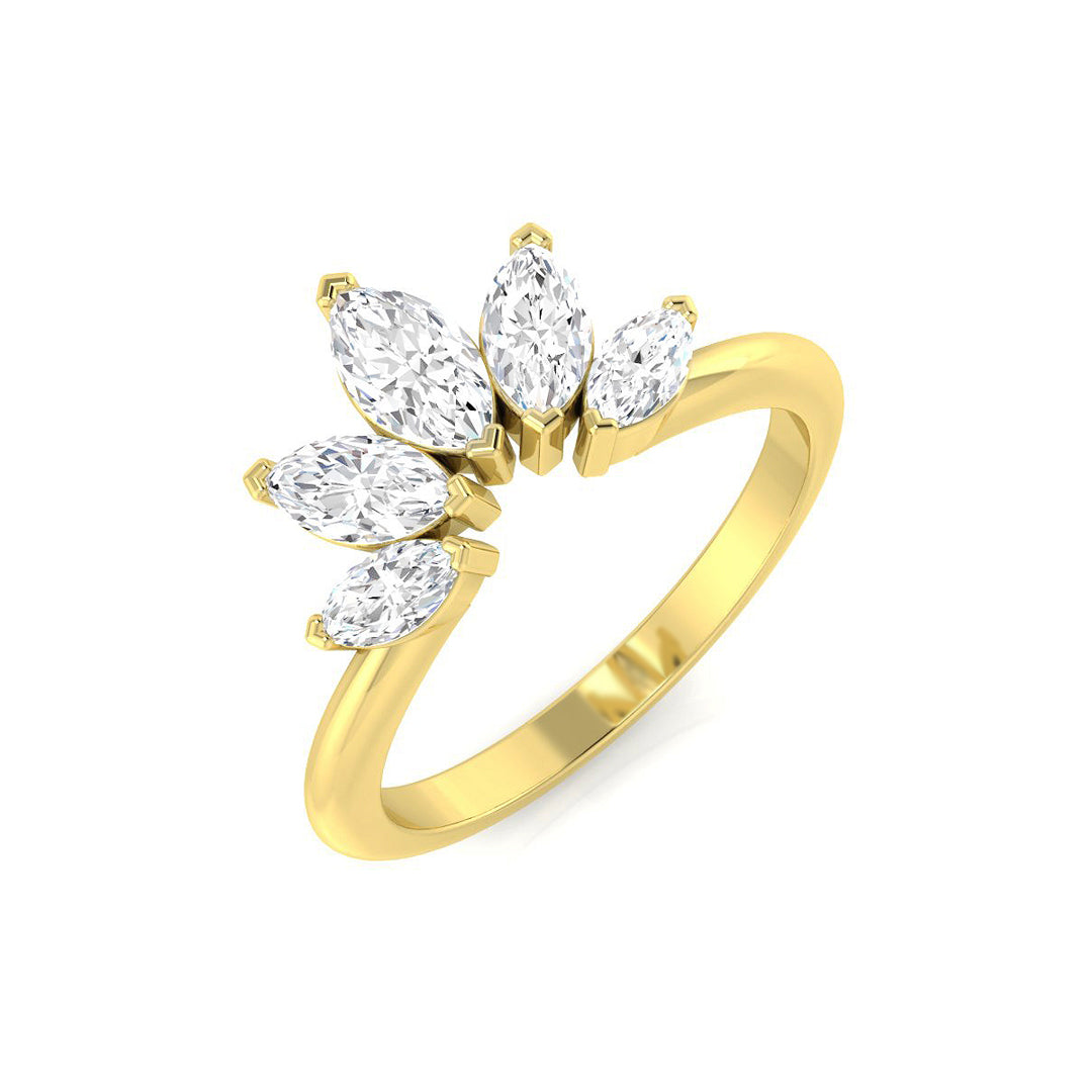 9ct Yellow Gold 0.84ct Diamond Ring