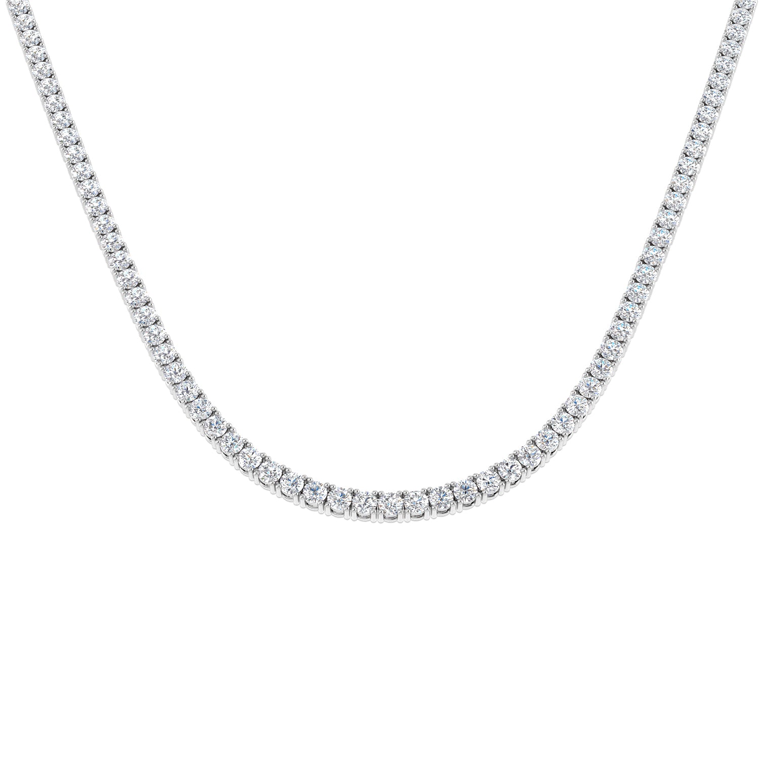 18ct White Gold 13.88ct G SI2 Diamond Necklace