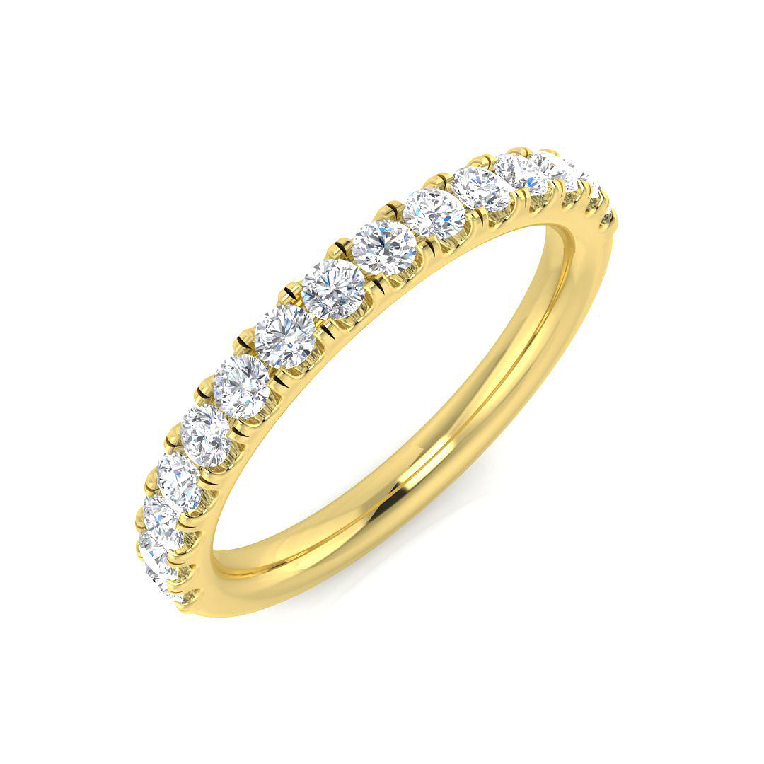 18ct Yellow Gold 0.41ct Laboratory Grown CVD Ring