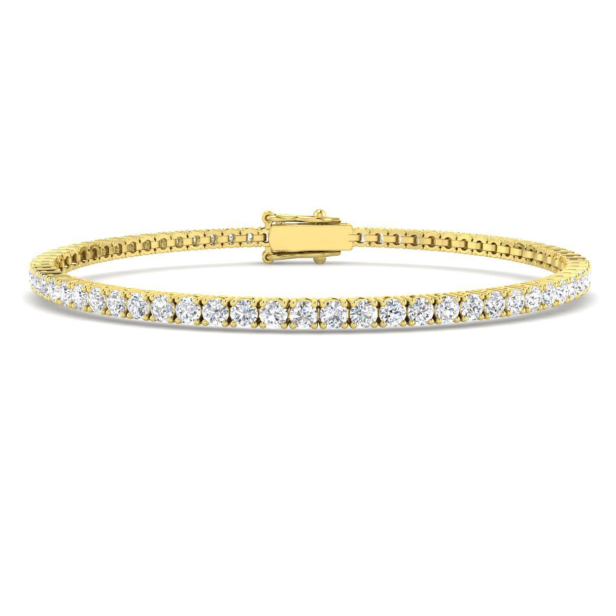 9ct Yellow Gold 3.00ct Laboratory Grown CVD Bracelet