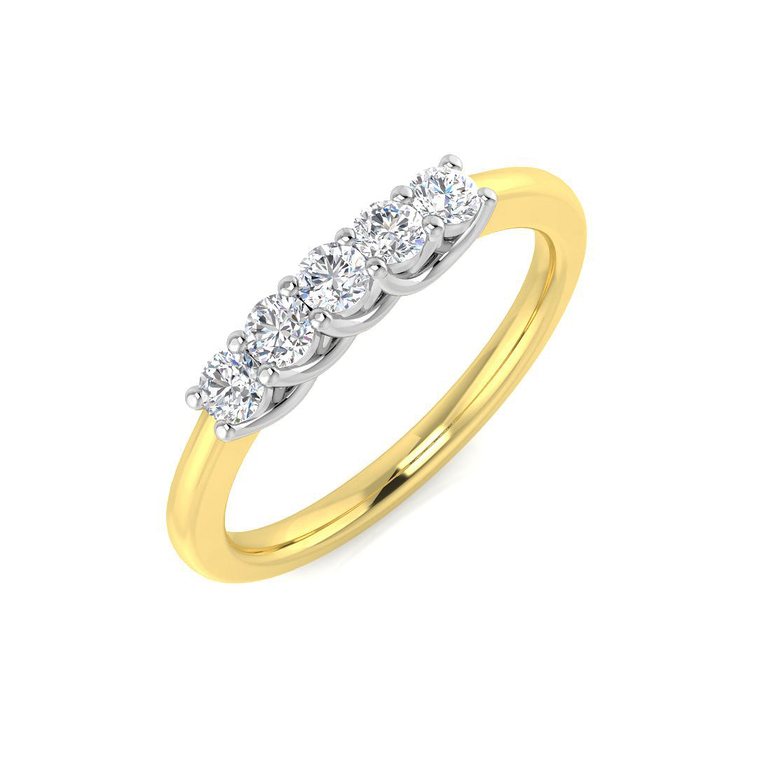 9ct Yellow Gold 0.29ct Laboratory Grown CVD Ring
