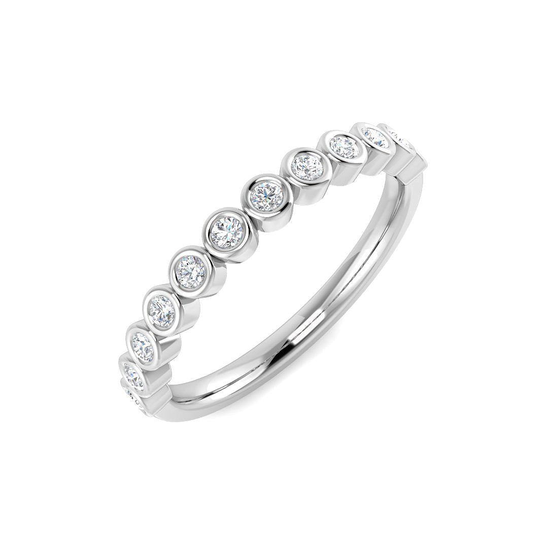 9ct White Gold 0.23ct Laboratory Grown CVD Ring