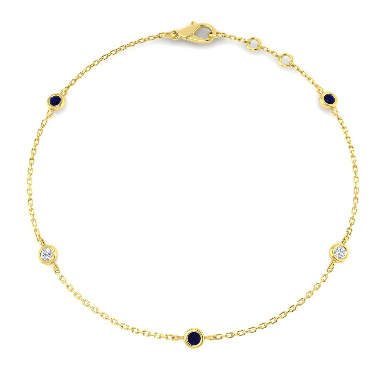 9ct Yellow Gold 0.22ct G SI2 Diamond Bracelet
