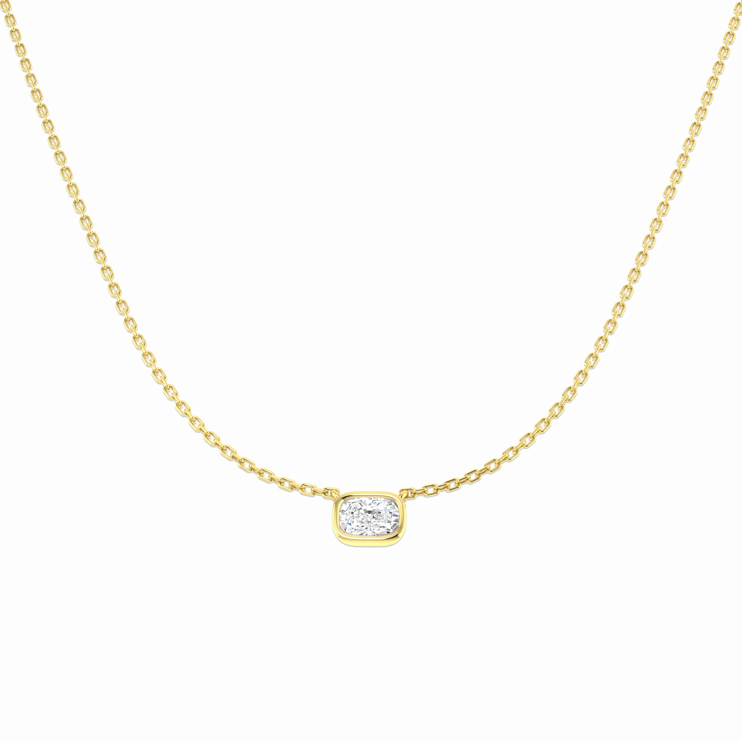 9ct Yellow Gold 0.57ct Laboratory Grown CVD Necklace