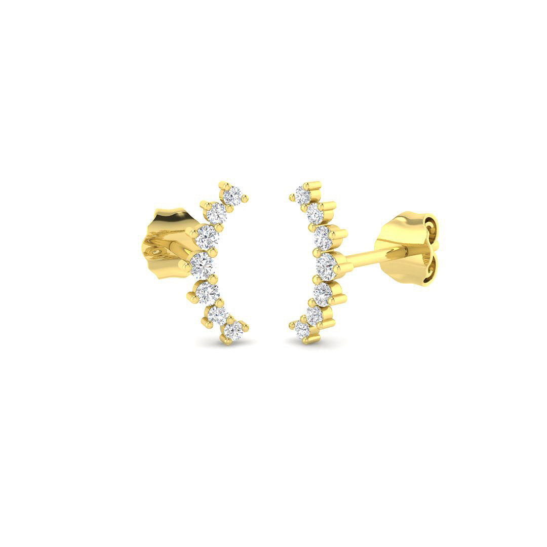 9ct Yellow Gold 0.20ct G SI2 Diamond Earrings