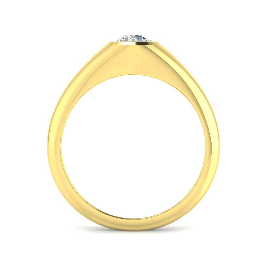 9ct Yellow Gold 0.50ct Laboratory Grown CVD Ring