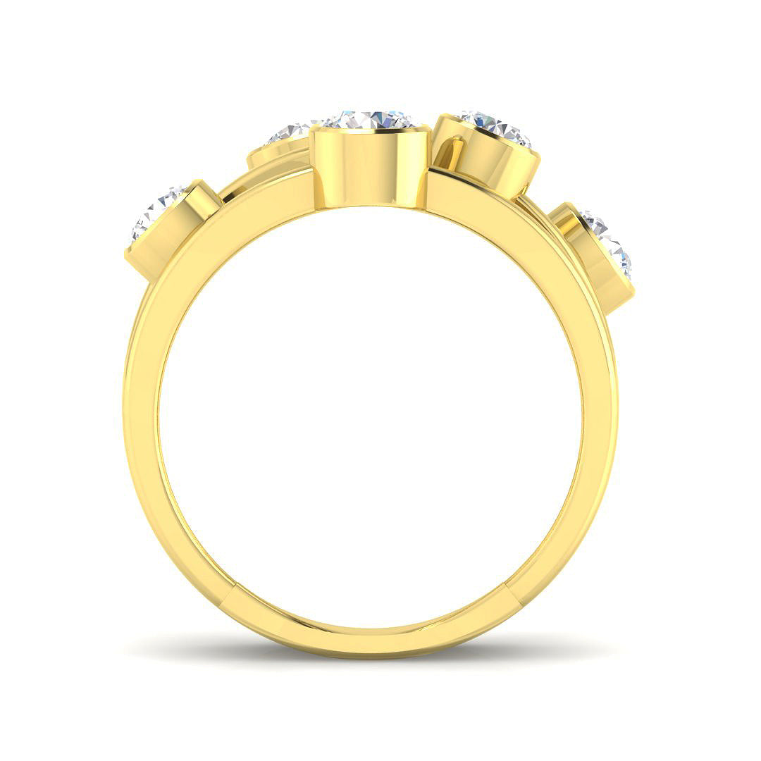 9ct Yellow Gold 1.35ct Laboratory Grown CVD Ring