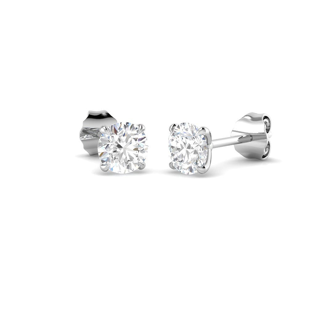 9ct White Gold 1.10ct Laboratory Grown CVD Earrings