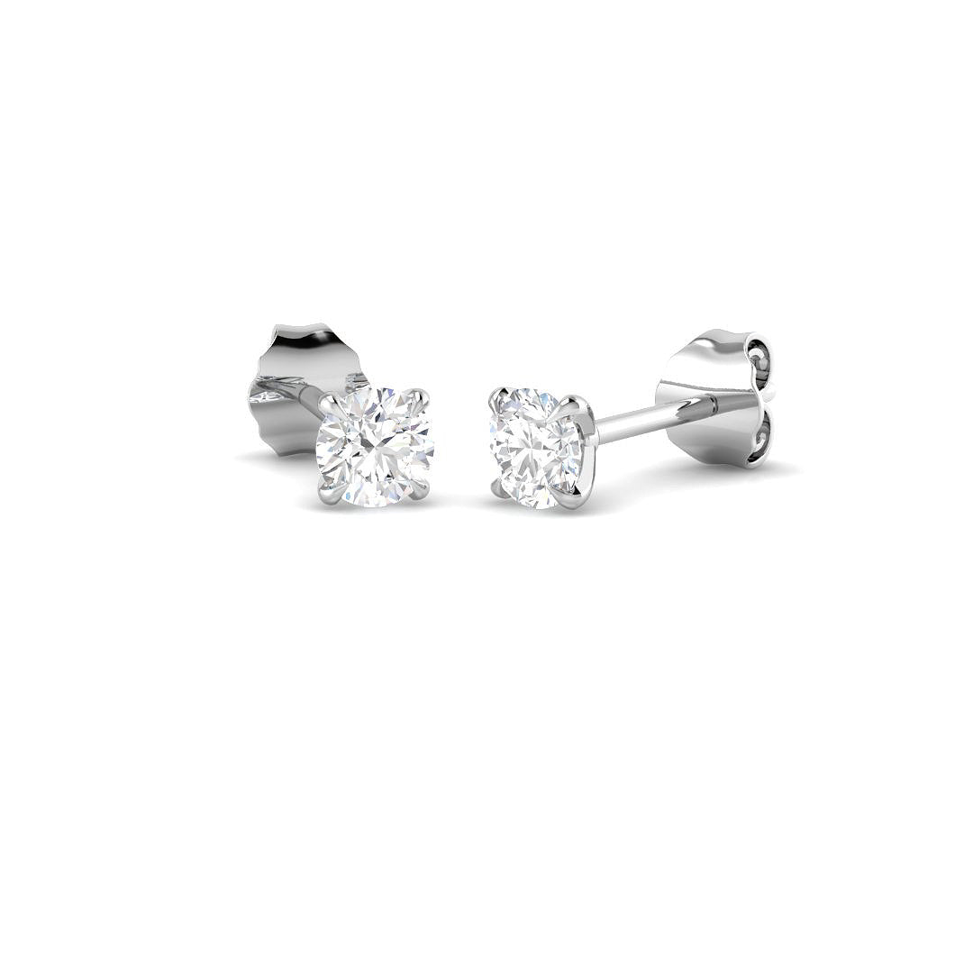 9ct White Gold 0.55ct Laboratory Grown CVD Earrings