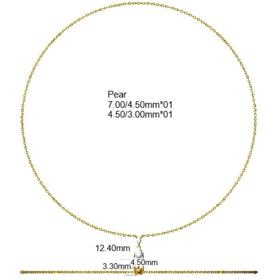9ct White Gold 0.72ct Laboratory Grown CVD Necklace