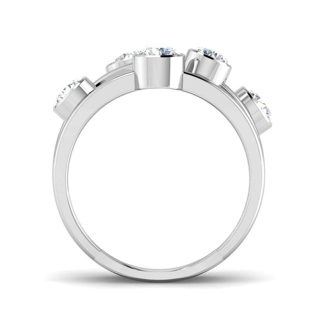 9ct White Gold 1.35ct Laboratory Grown CVD Ring