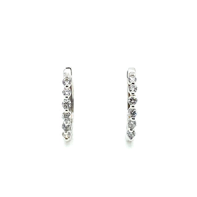 Diamond Hoop Earring