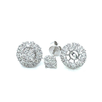 Diamonds Cluster Earrings