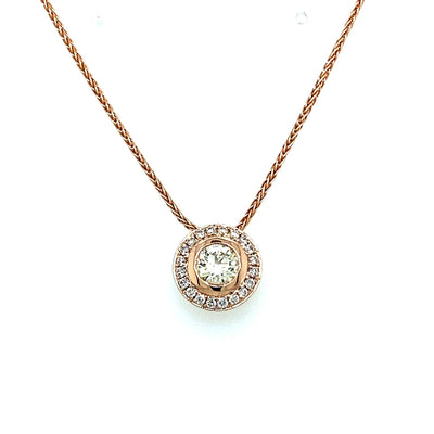 Rose Gold Pendant Necklace