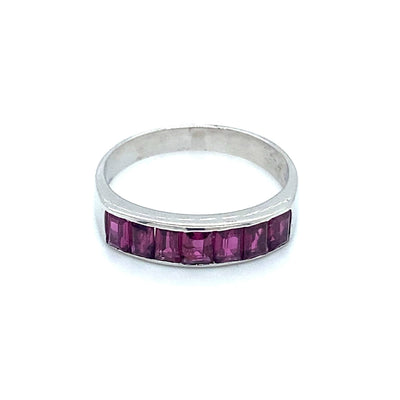 Ruby Half Eternity Band