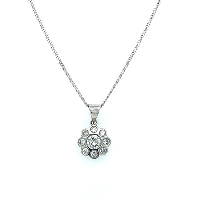 Diamond Daisy Pendant